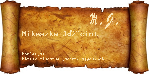 Mikeszka Jácint névjegykártya